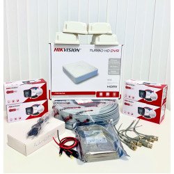 Hikvision 4 Kameralı İnsan & Araç Algılama, Renkli Gece Görüş, Tak-Çalıştır Sistem