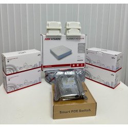 UNV 4 Kameralı IP Güvenlik Kamera Seti 