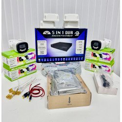 Phoenix-Cam 4 Kameralı Gece Işıklı Renkli Güvenlik Kamera Seti