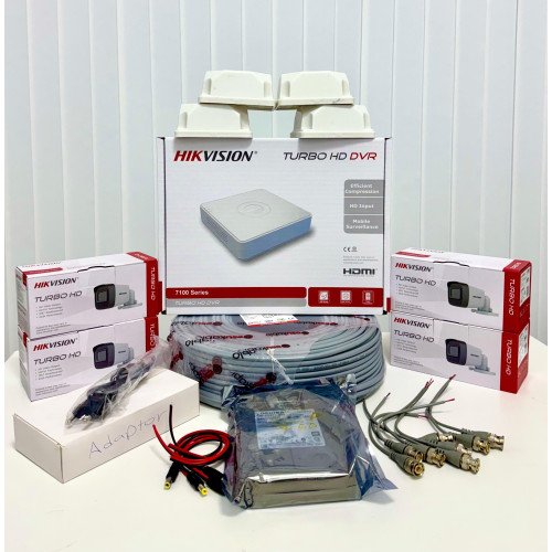 Hikvision 4 Kameralı Turbo HD Güvenlik Kamera Seti | Tak-Çalıştır Sistem