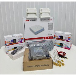 UNV ColorHunter 4 Kameralı Turbo HD Güvenlik Kamera Seti | Hikvision DVR